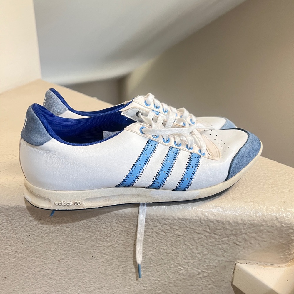 Vintage Adidas Golf Shoes Blue/White Women’s Size 8.5 US RARE